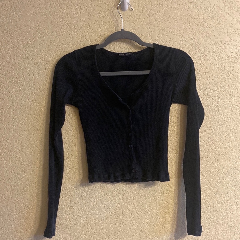 Brandy Melville Zelly Top long sleeve in navy.